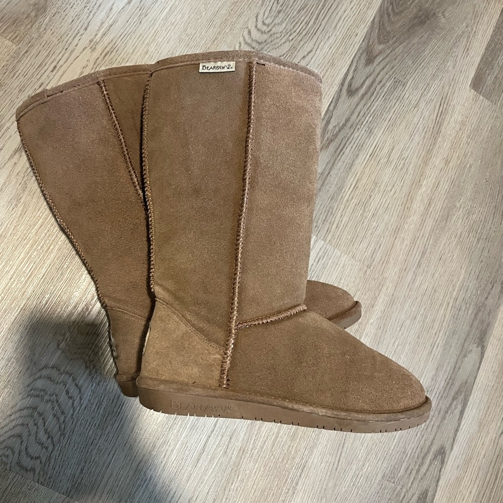 BearPaw Tan Suede Boots
